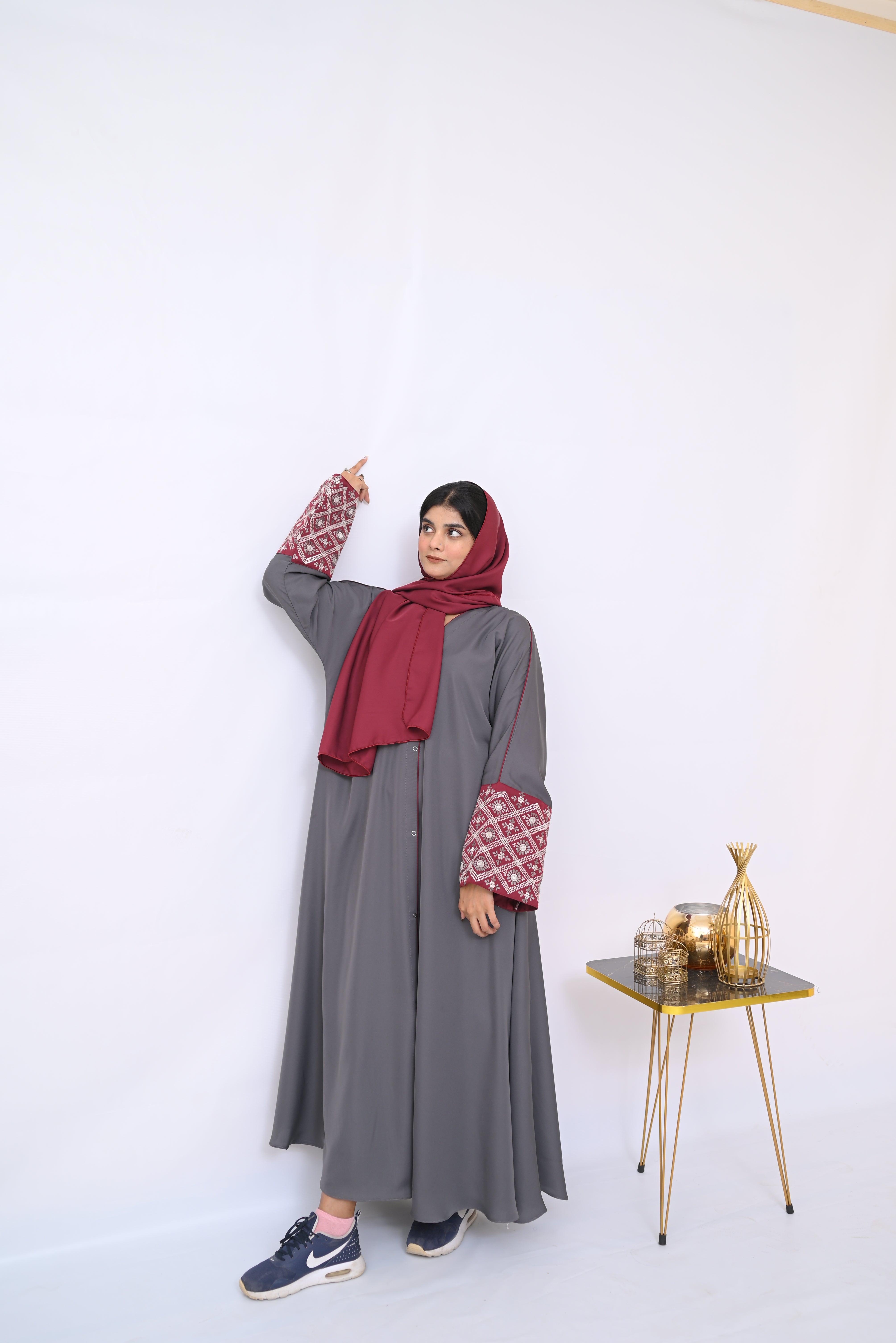 Elegant Embroidered Abaya