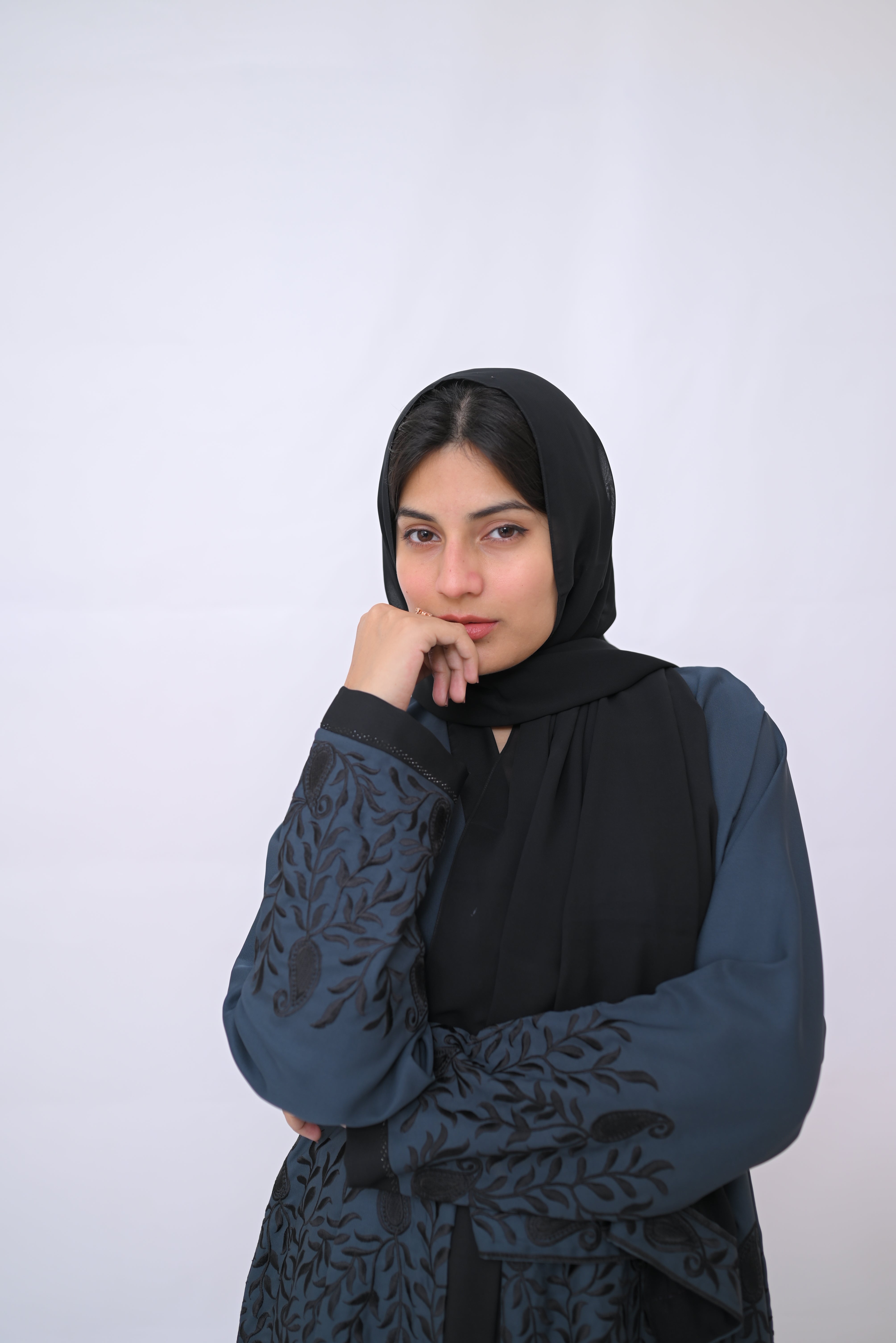 Dania's Embroidered Abaya