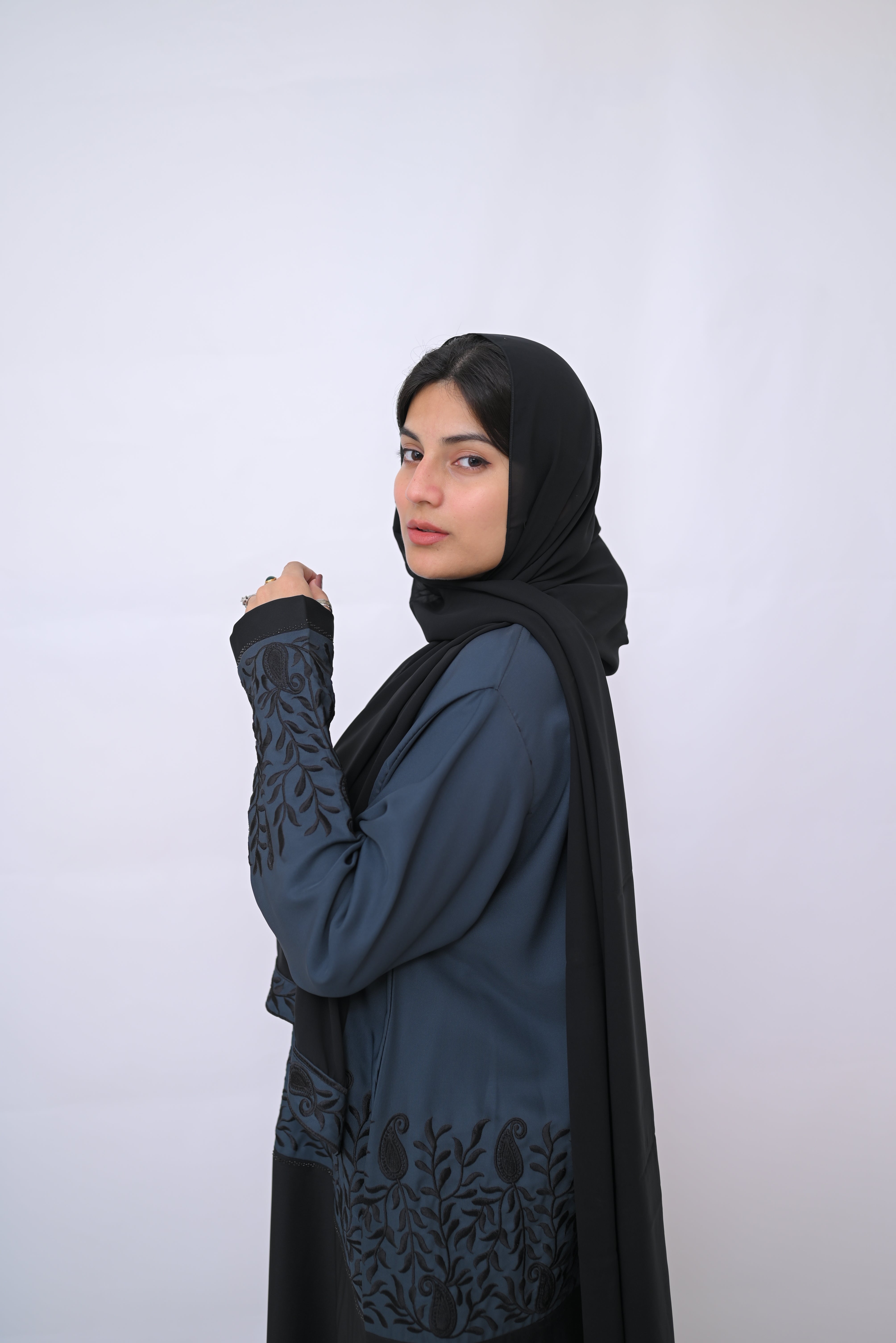 Dania's Embroidered Abaya