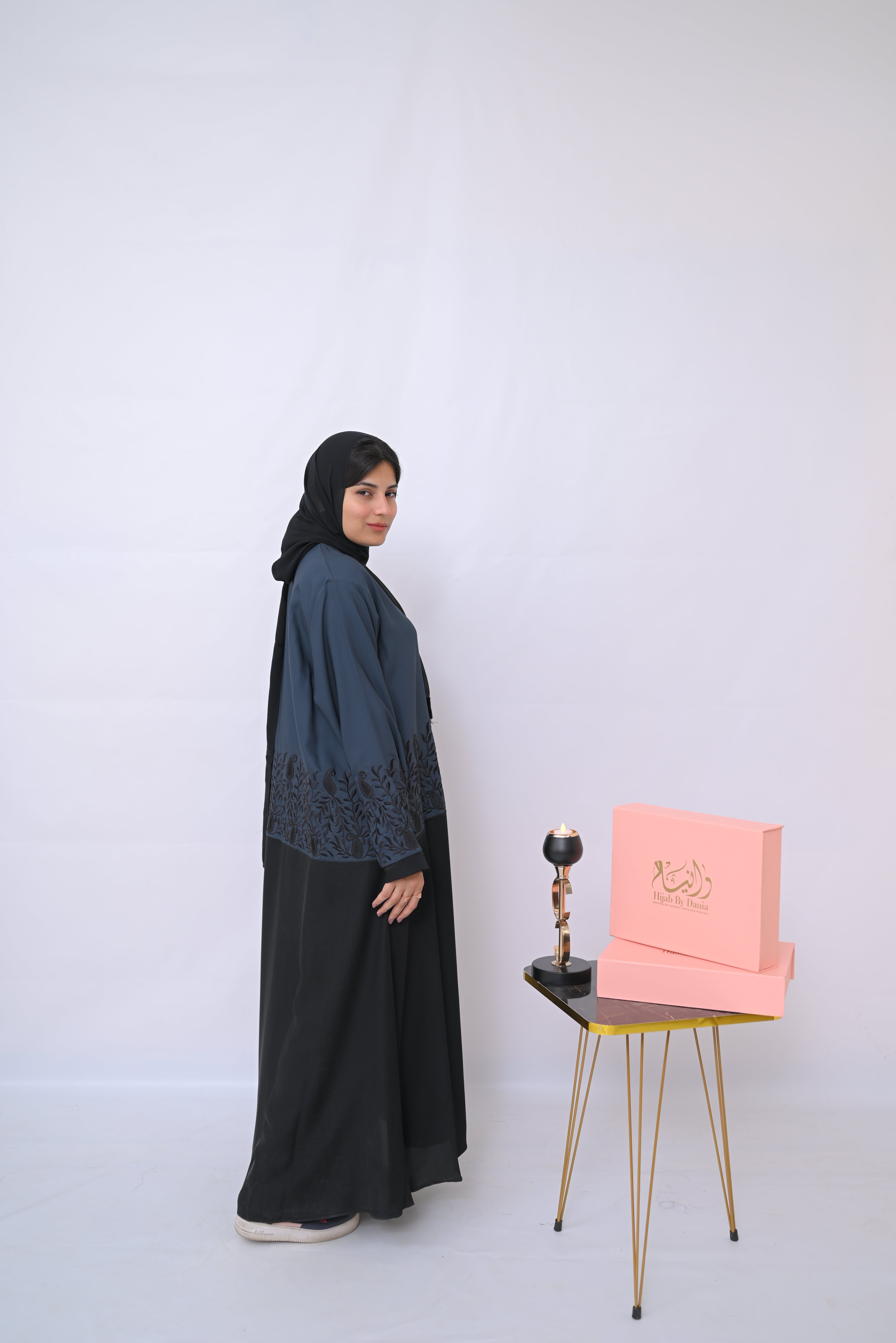 Dania's Embroidered Abaya