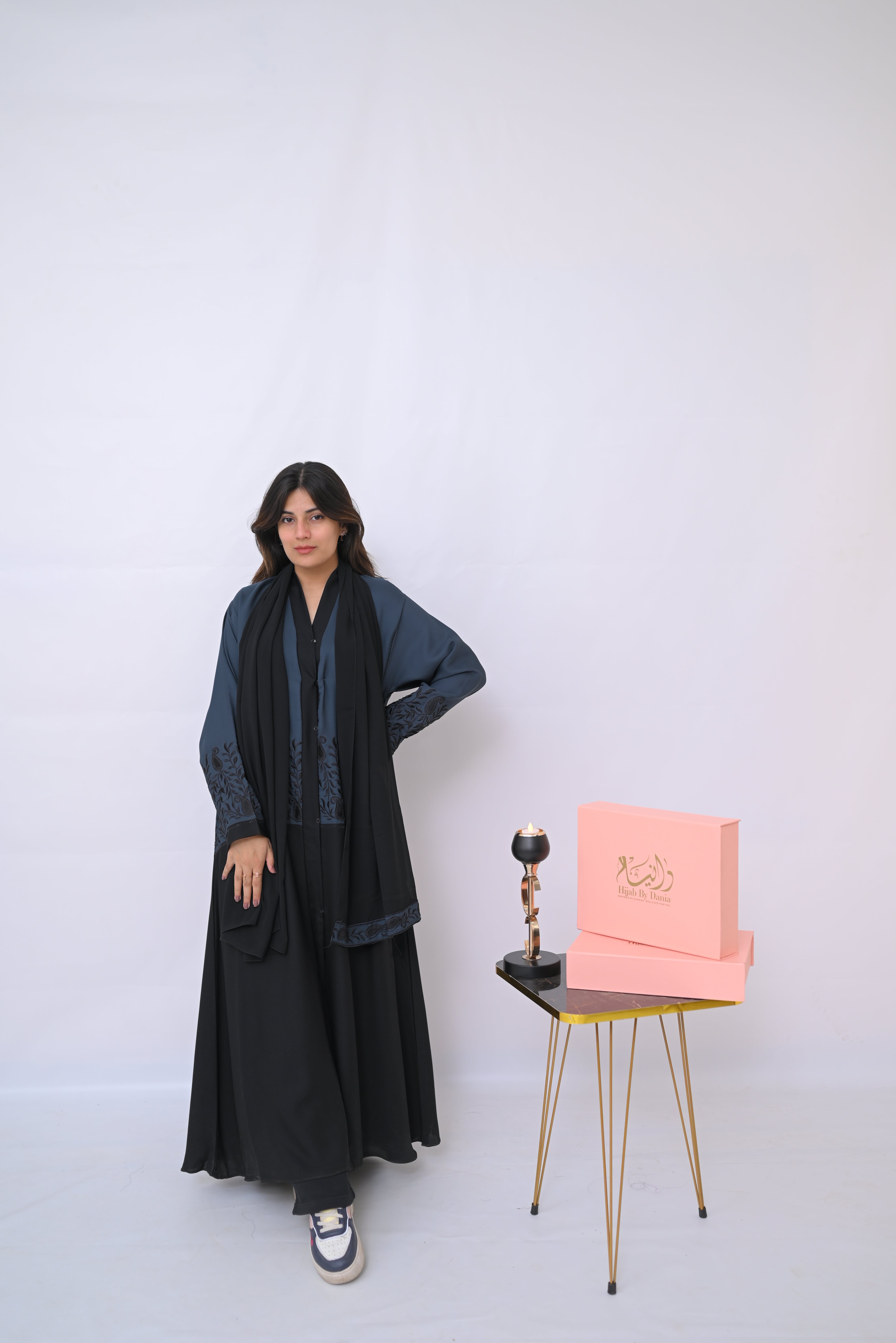 Dania's Embroidered Abaya