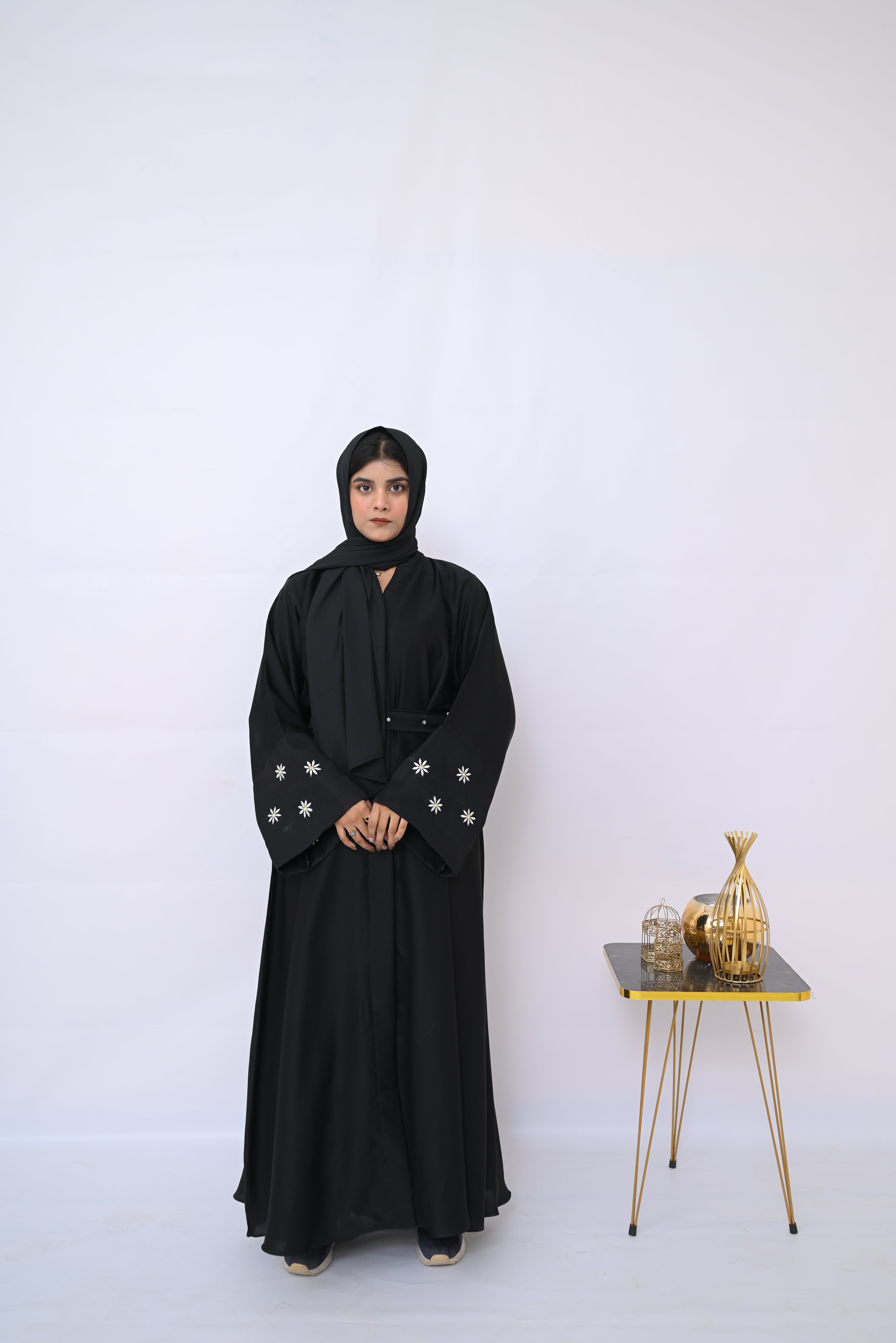 Floral Embroidered Abaya