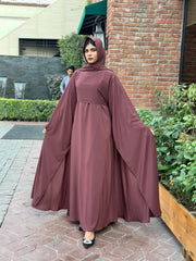 Elegant Dusty Rose Abaya