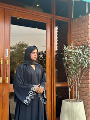 Dania's Floral Embroidered Abaya BLACK