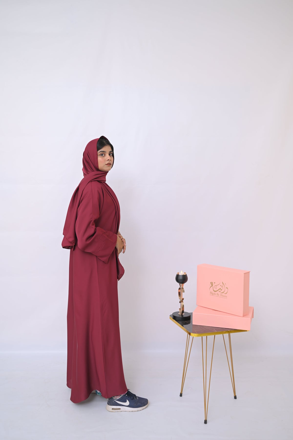 Dania's Decent Maroon Abaya