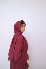 Dania's Decent Maroon Abaya