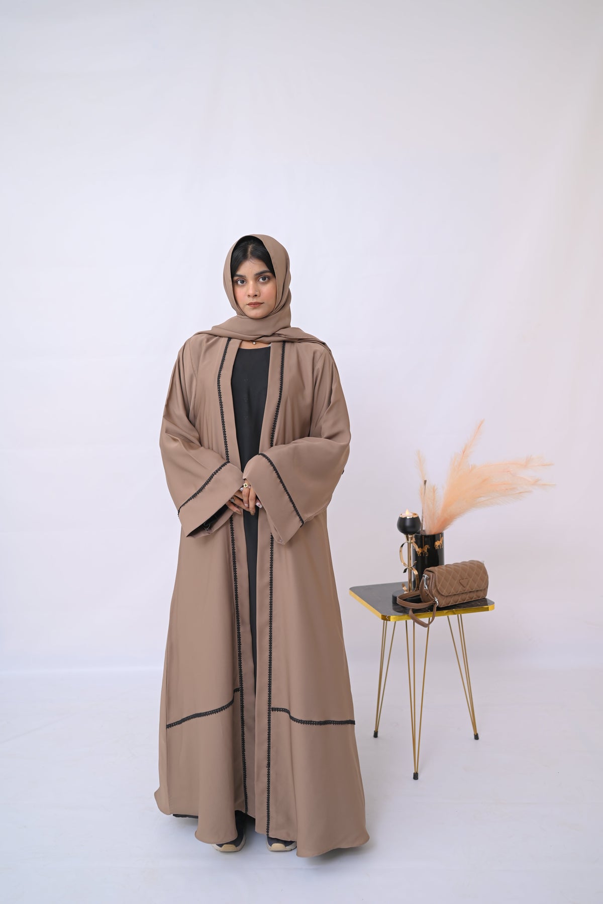 Dania's Color-Block Abaya