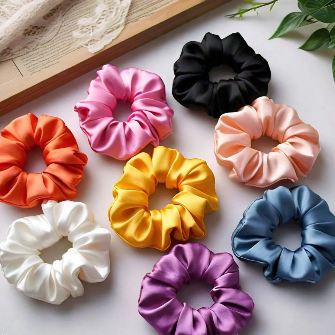 Silk Scrunchies (PACK OF 5 Multicolor)