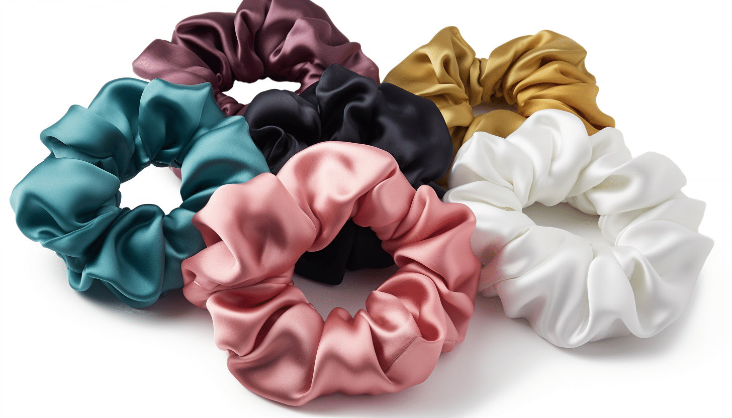 Silk Scrunchies (PACK OF 5 Multicolor)