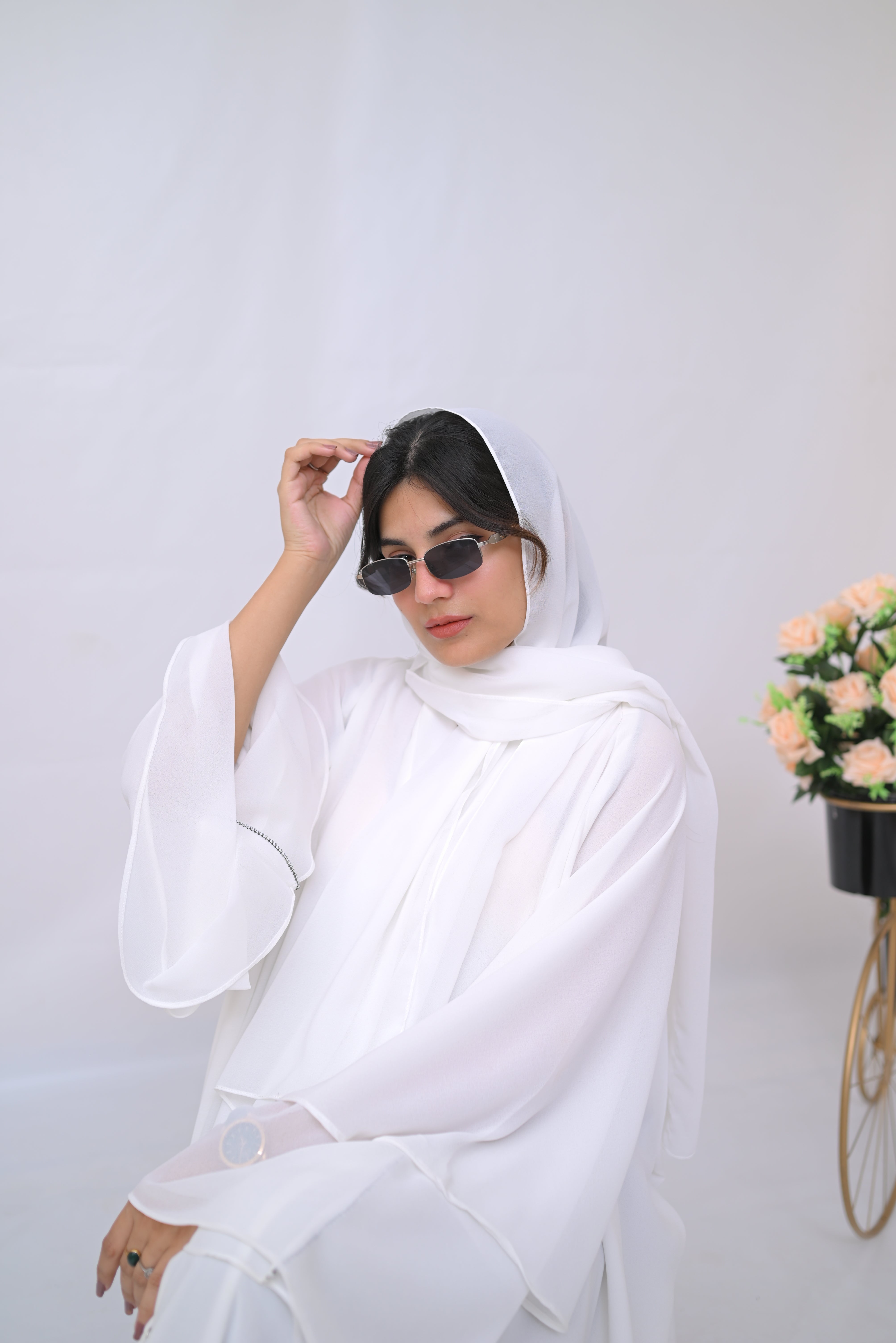 Dania's Elegant Frill Abaya