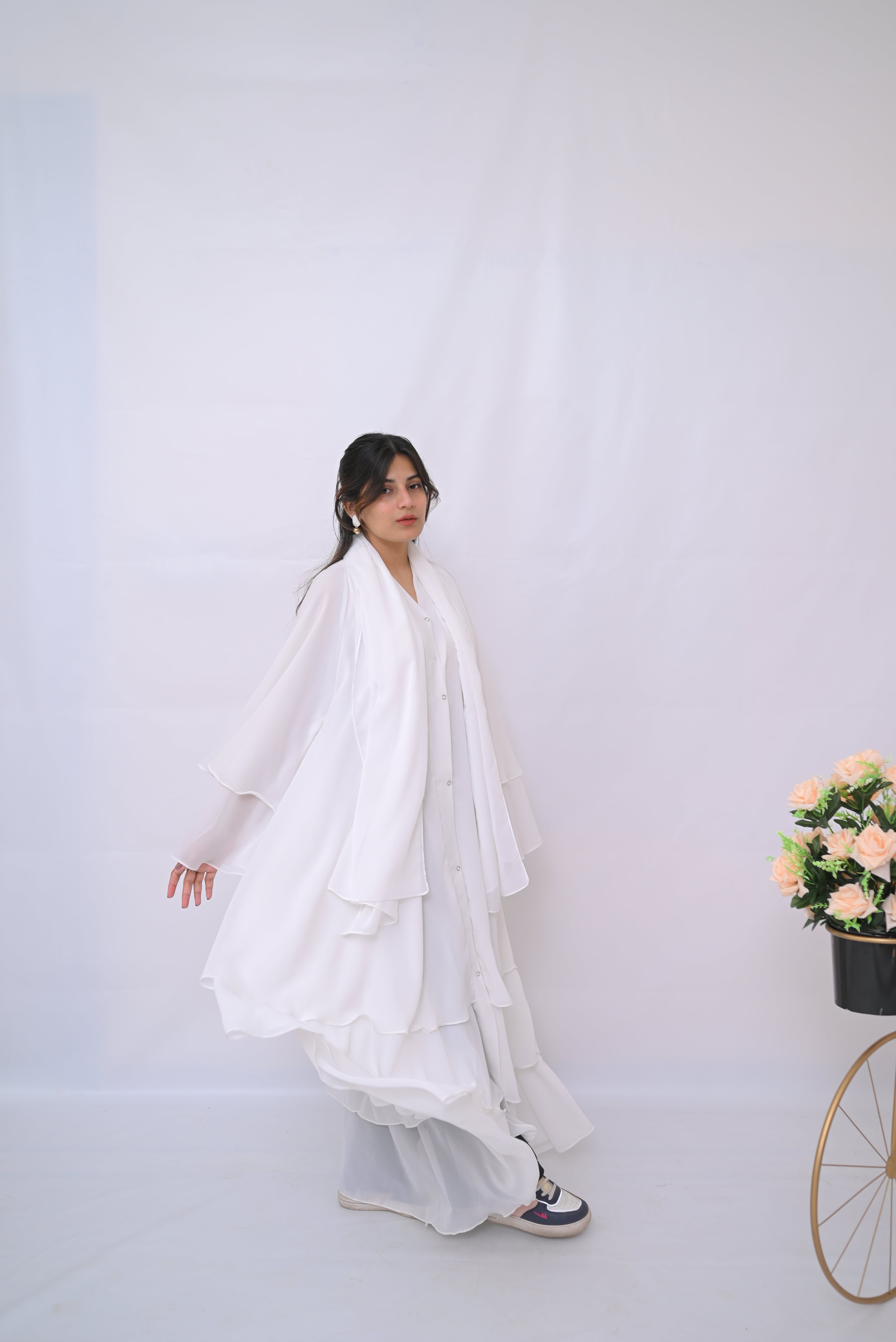 Dania's Elegant Frill Abaya