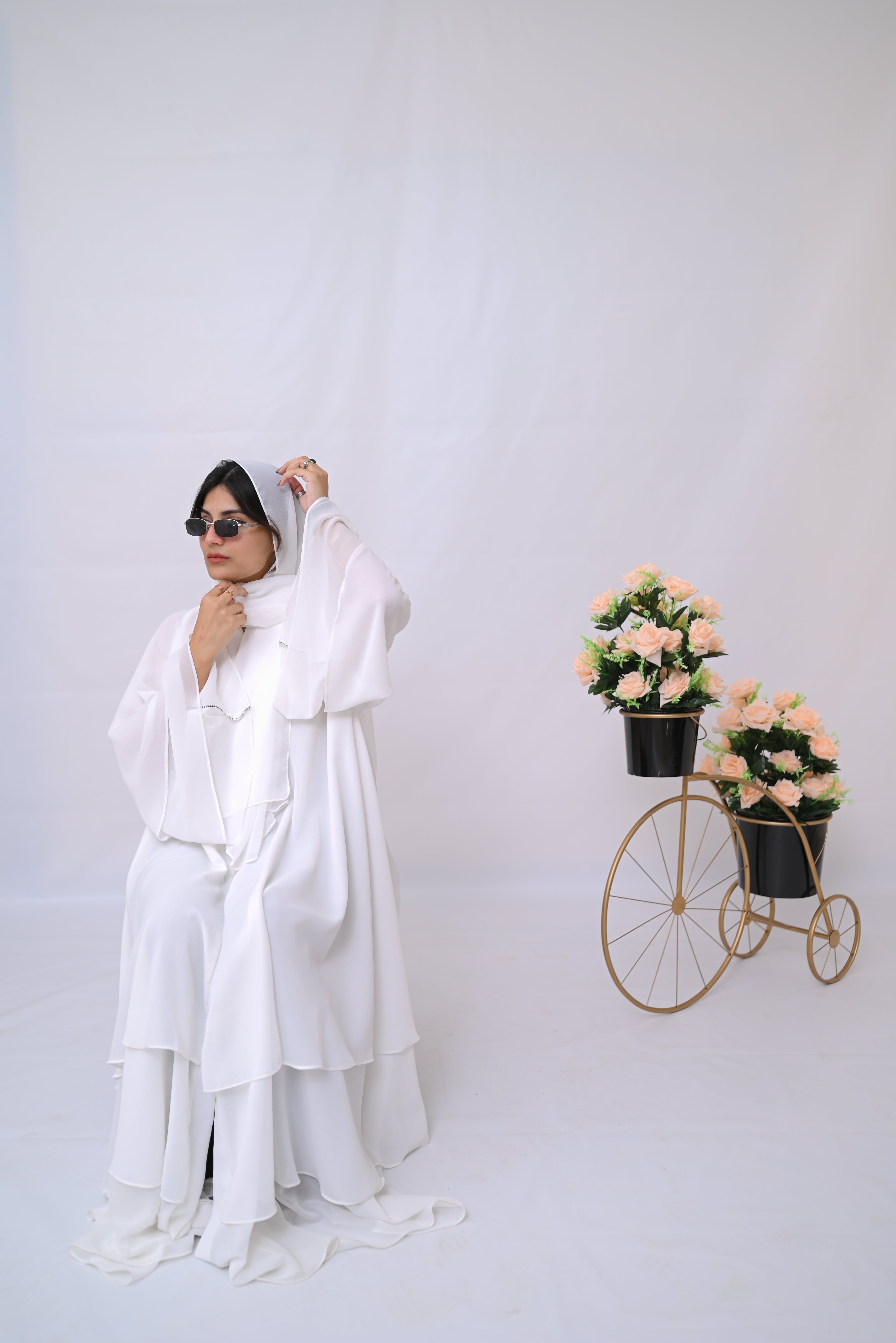 Dania's Elegant Frill Abaya