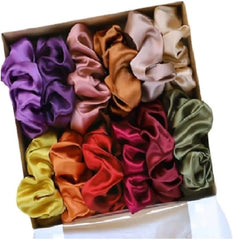 Silk Scrunchies (PACK OF 12 Multicolor)